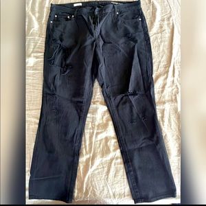 Gap distressed Girlfriend jeans. Worn once
